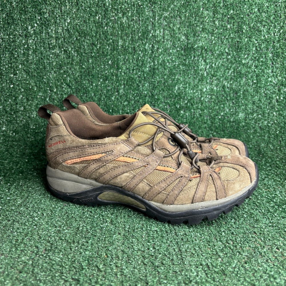 Merrell Siren Sport Bungee Lace Vibram Gorpcore Hiking Shoes Brown Womens Sz 8.5